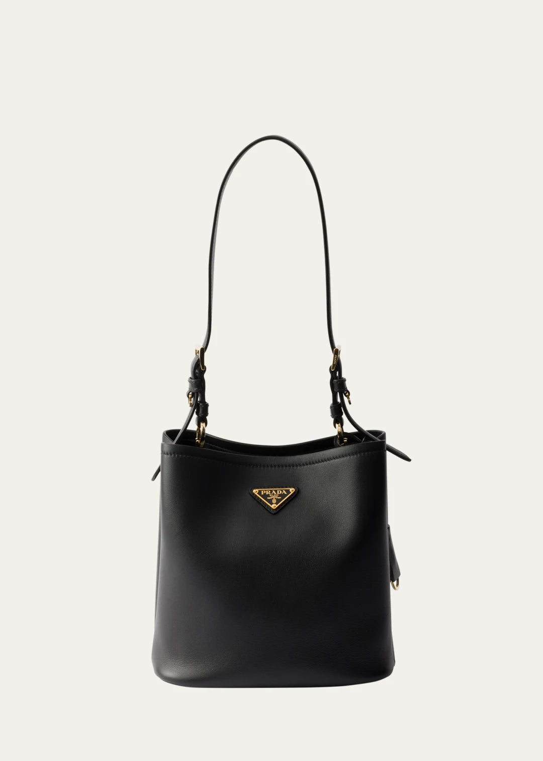 Black Leather Bucket bag